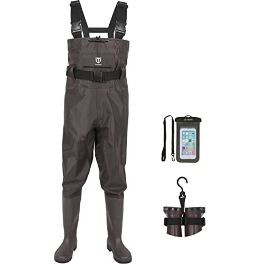 Fishing Boots - Bootfoot Chest Wader, 2-Ply Nylon/PVC Waterproof