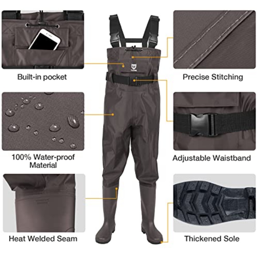Bootfoot Chest Wader, 2-Ply Ny - đánh giá và giá Fishing Boots