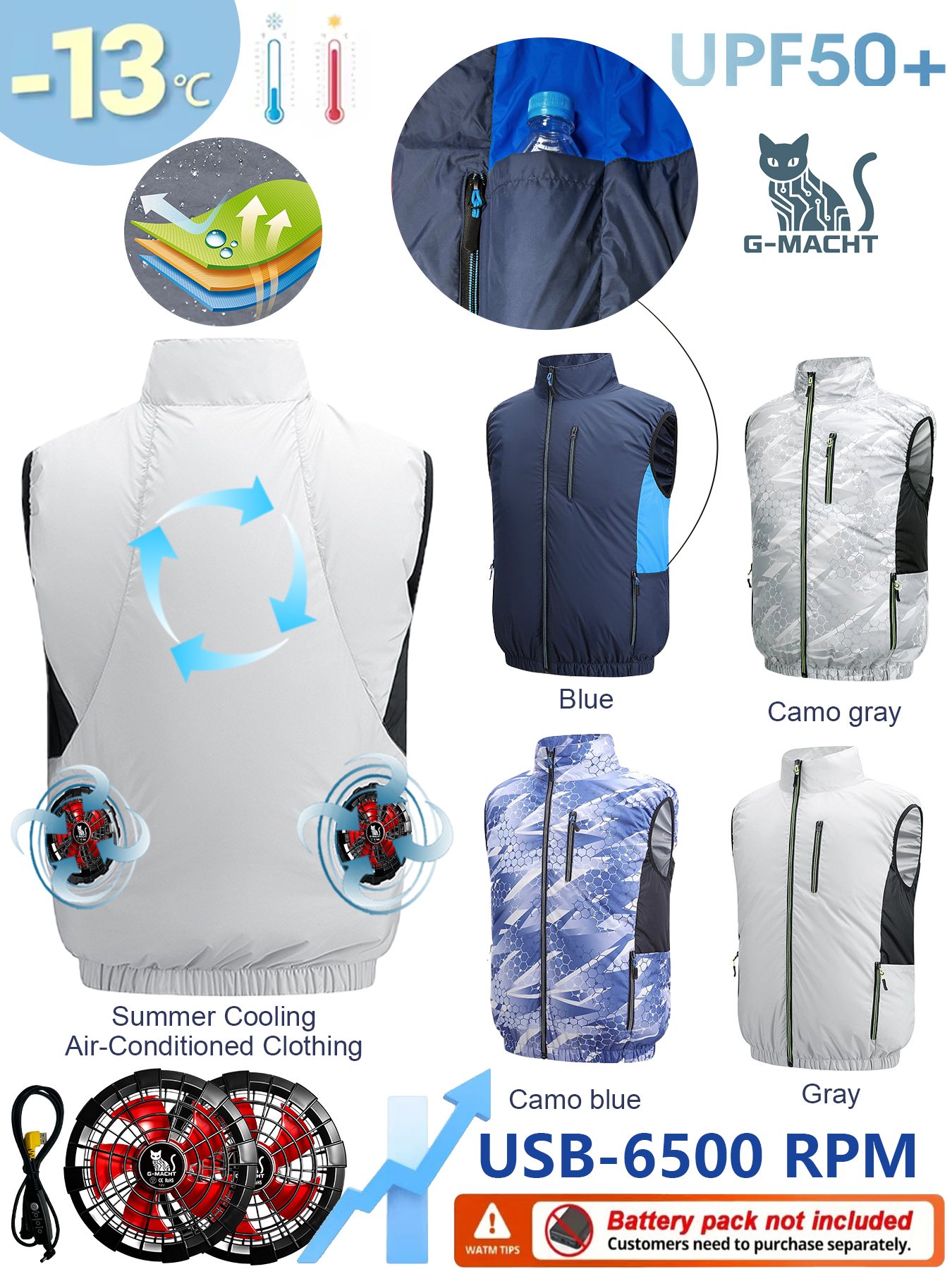 G-MACHT Summer Cool Vest Weara - đánh giá và giá Fishing Vest