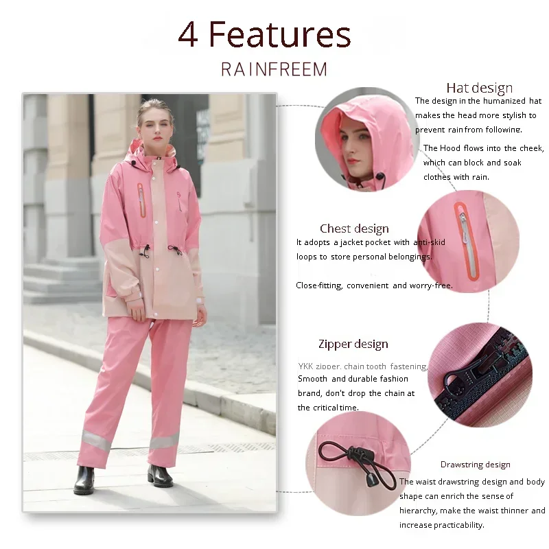 Split Raincoat Jacket Rain Pan - đánh giá và giá Fishing Rain Suit
