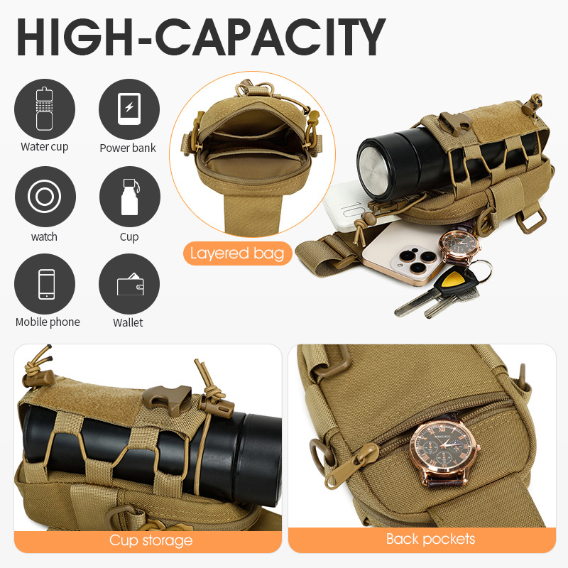 Tactical Sling Front Chest Bag - đánh giá và giá Fishing Belt